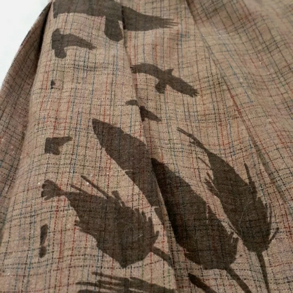 Industry pleated Wrap skirt, size Small. Brown - Picture 8 of 12